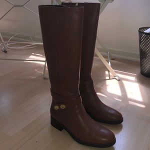 Tan coach boots
